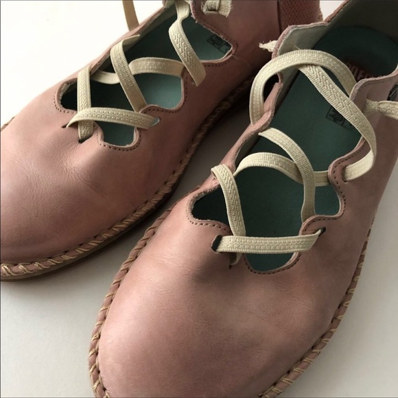 On Foot Pink Suede Leather Slip on Shoes 41 - Picture 4 of 11